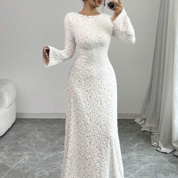 White dress sz M - Picture 6 of 8